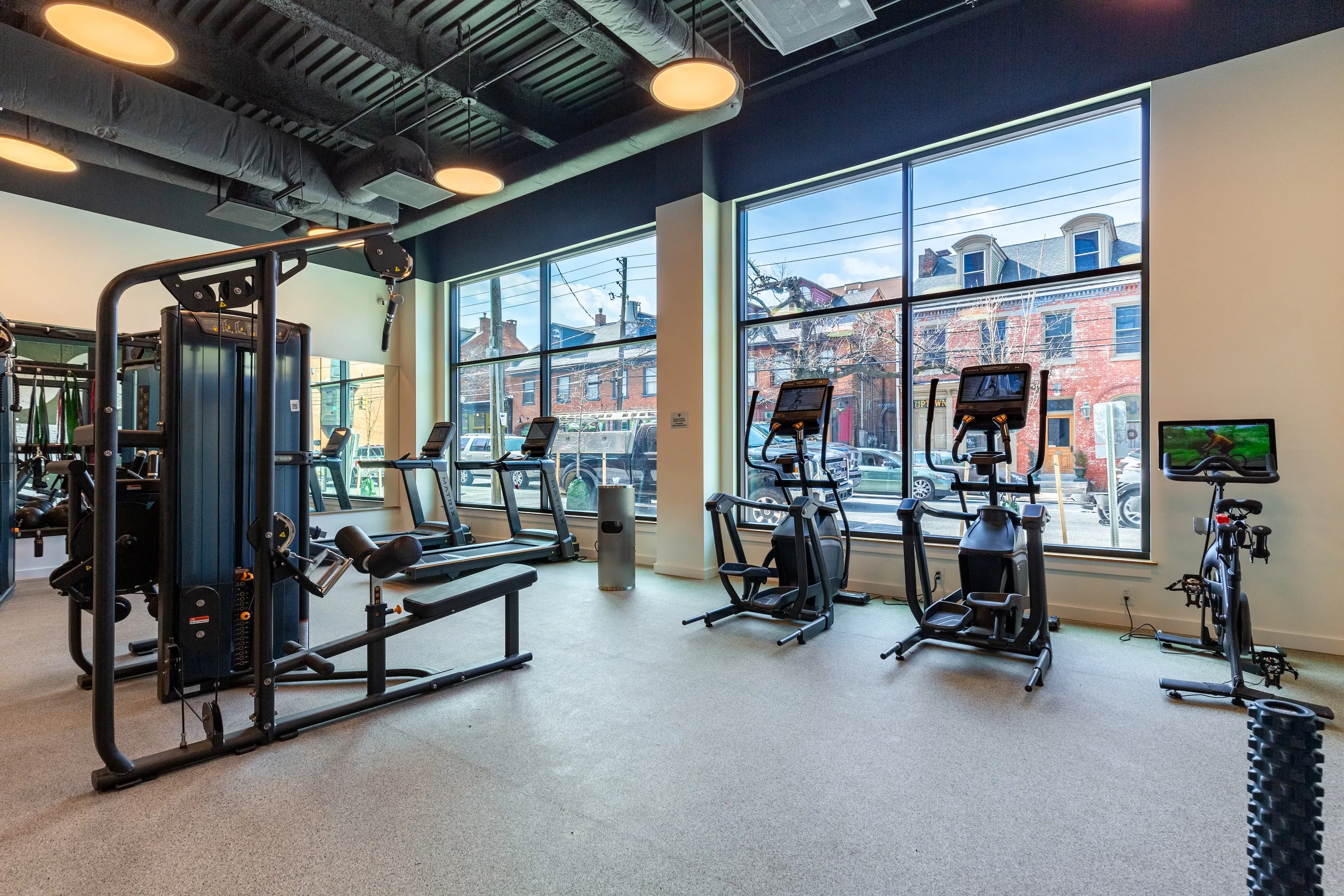 The Alistair fitness center with Matrix cardio and strength equipment